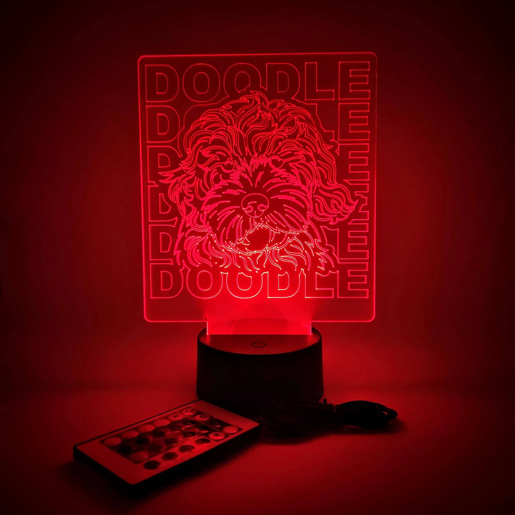 Doodle Breed LED Light Lamp | Dog Lovers & Pet Parents Gift